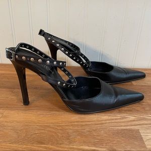 Colin Stuart Strappy Leather Stilettos (8.5B)